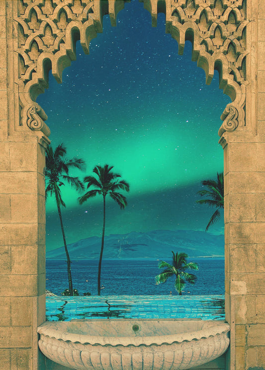 Portal in die Nacht | Leinwand