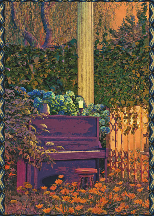 KLAVIER IM WALD | Leinwand
