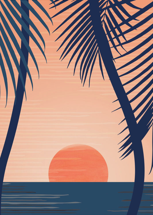 Sonnenuntergang am Strand | Poster