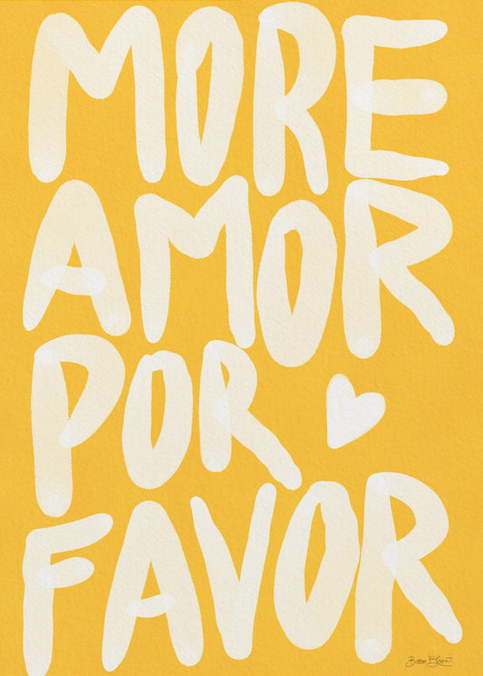 Mehr Amor Por Favor | Leinwand