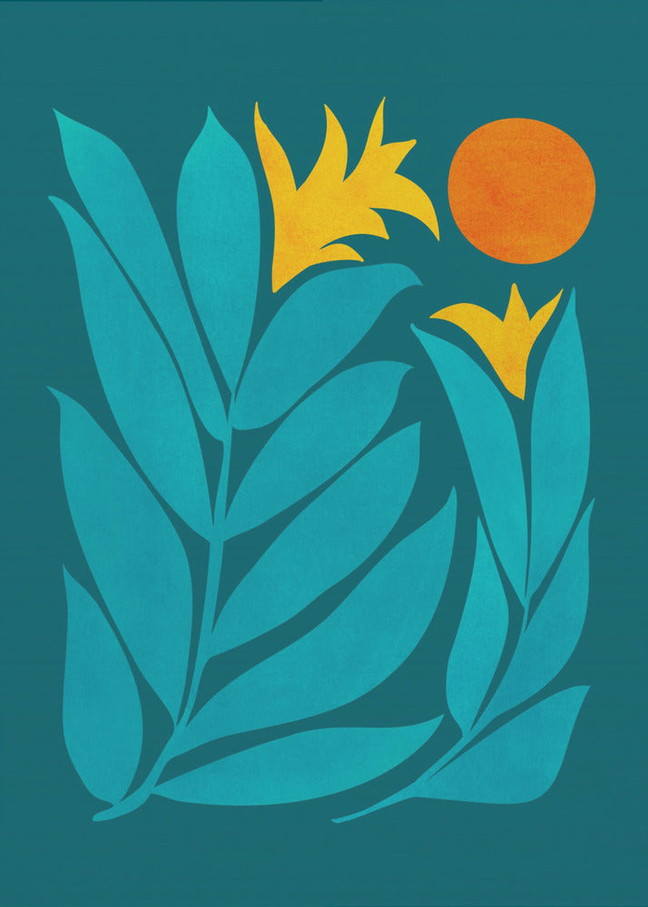 Gemeinschaftsgarten nach Einbruch der Dunkelheit.png | Leinwand