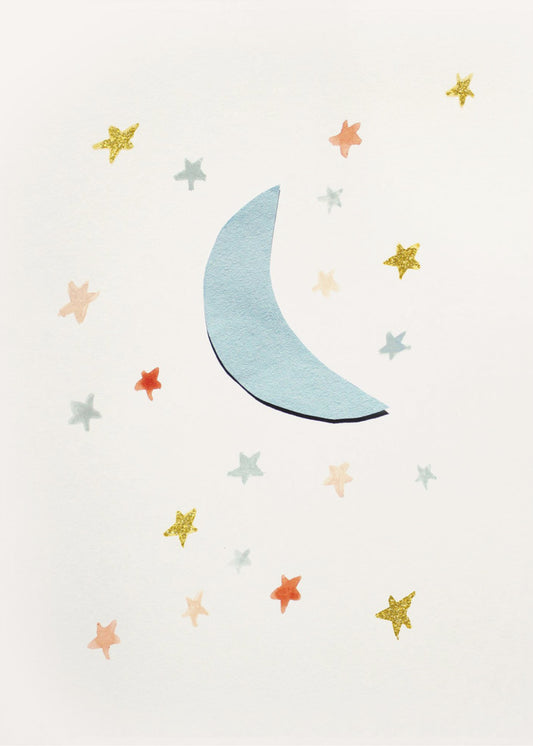 Mond &amp; Sterne | Leinwand