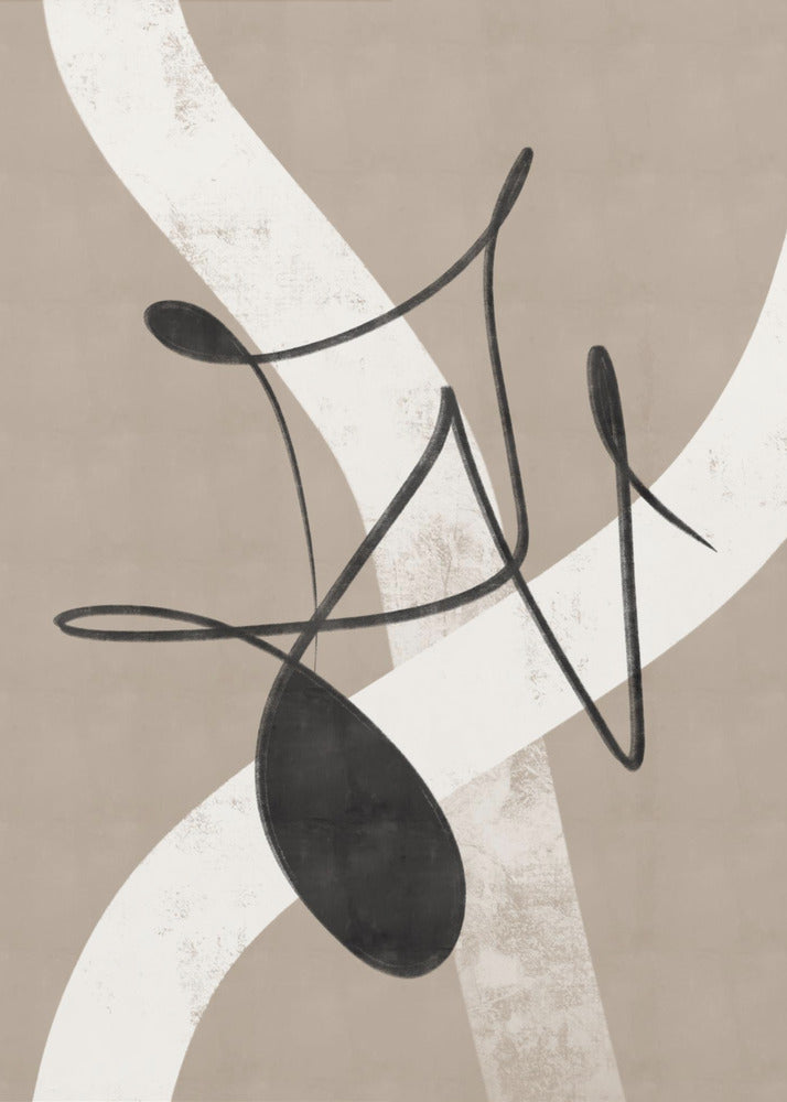 Beige abstrakt Nr. 2 | Leinwand