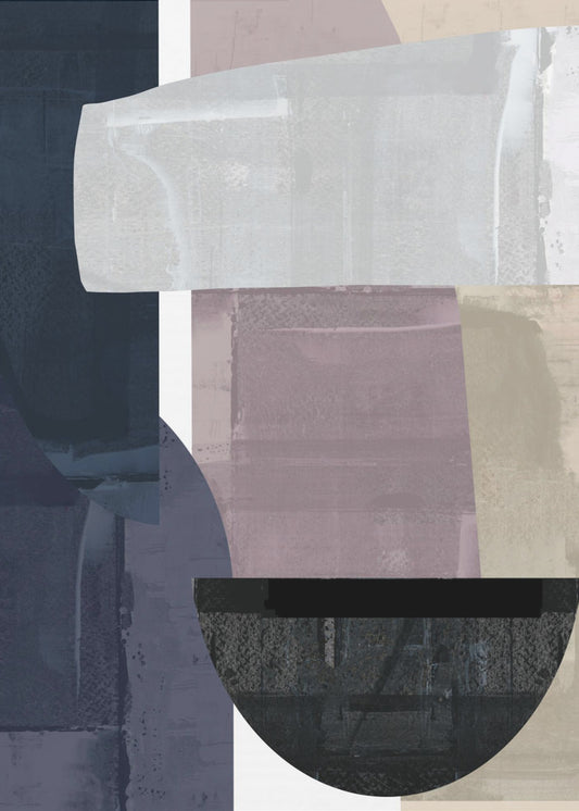 Navy Shapes No2 | Poster