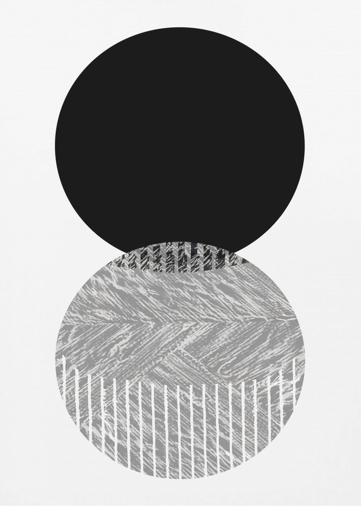Schwarz-Graue Punkte Bauhaus Nr. 2 | Poster