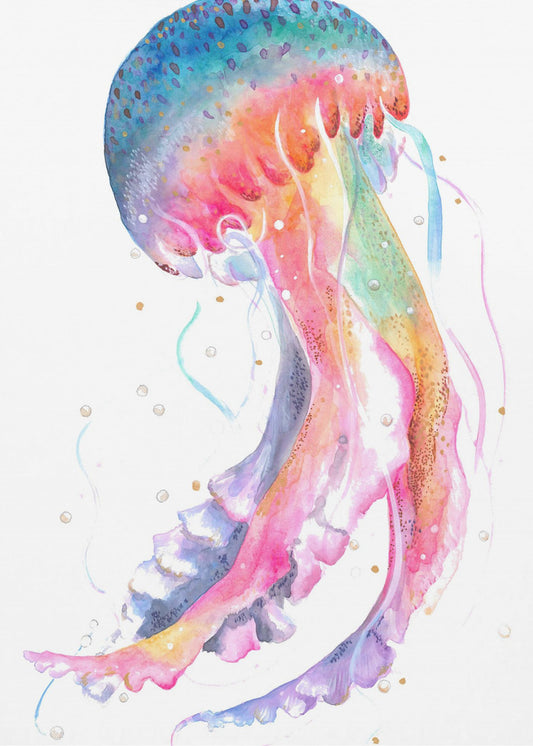 Quallen mit Regenbogenfarben | Poster