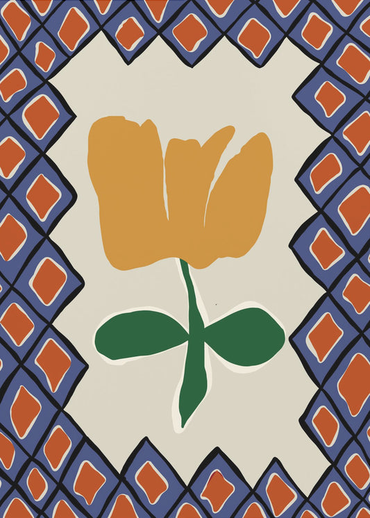 Spielzeit mit Blütenkaro II | Poster