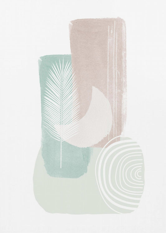 Formen in Pastell | Leinwand