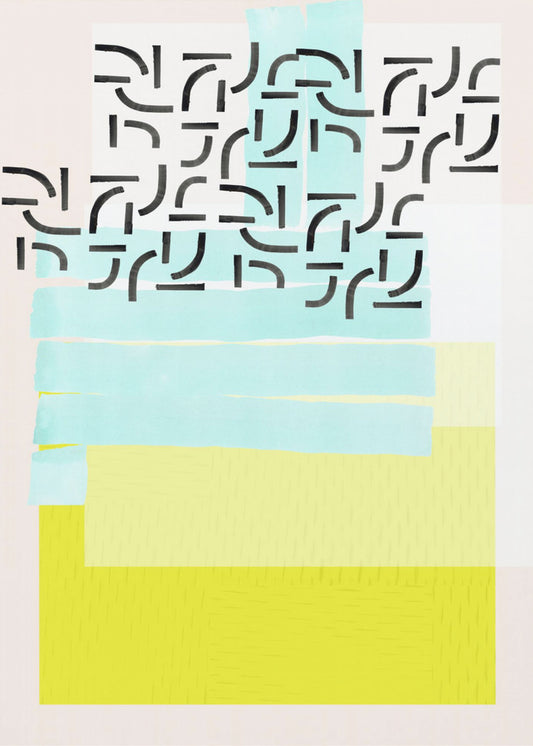 Pastellmuster-Collage 3 | Leinwand