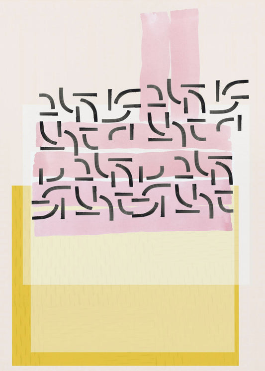 Pastellmuster-Collage 1 | Leinwand