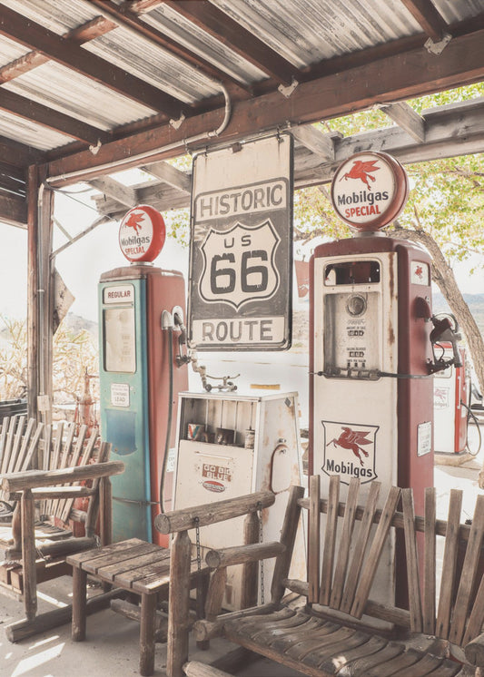 Route 66 Tankstelle | Poster