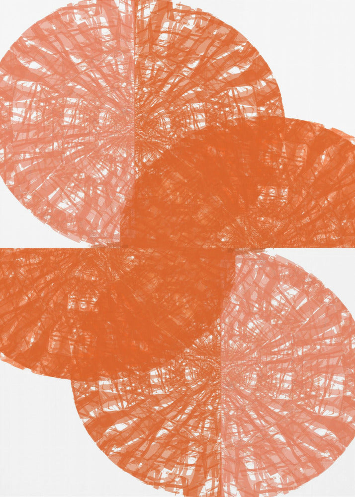 Orange Circle Fans 1 | Poster