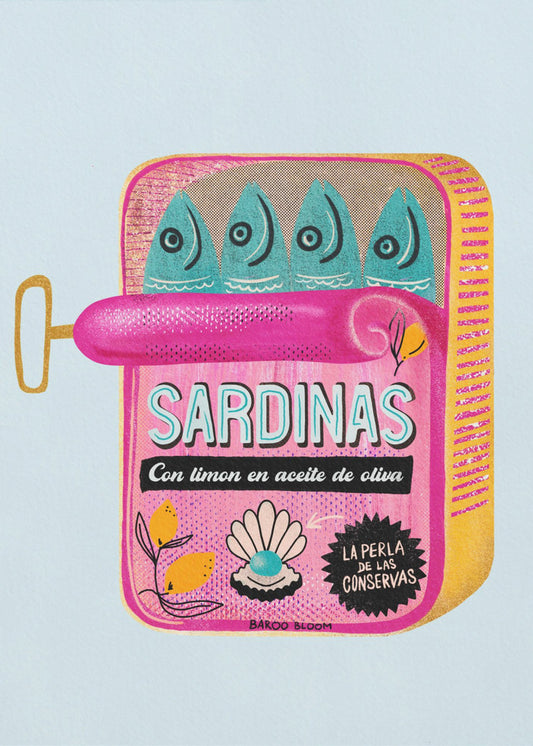 Sardinen Blechdose | Leinwand
