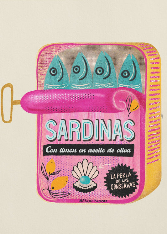 Sardinen Blechdose | Leinwand