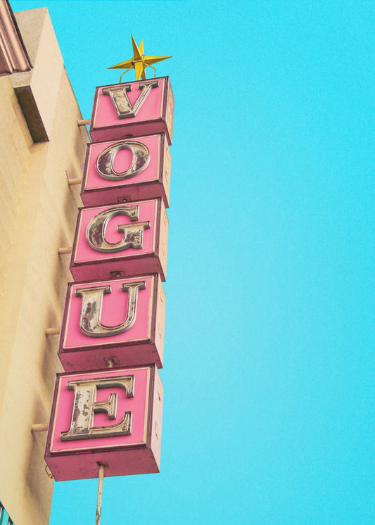 Vogue Theaterschild in Hollywood | Leinwand