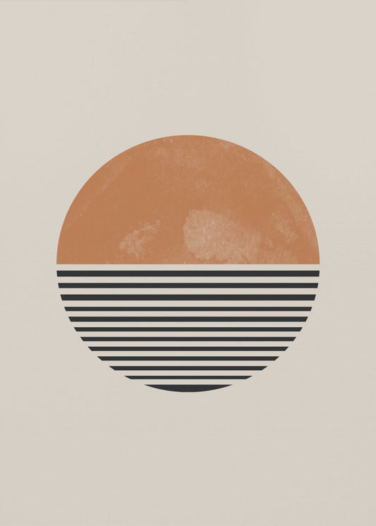 Gestreifter Horizont | Leinwand