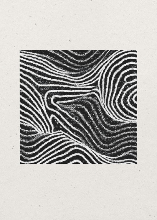 Black and White Waves | Poster