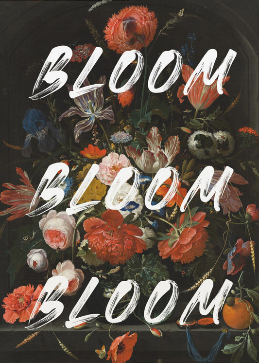 Bloom Vintage Blumen | Leinwand