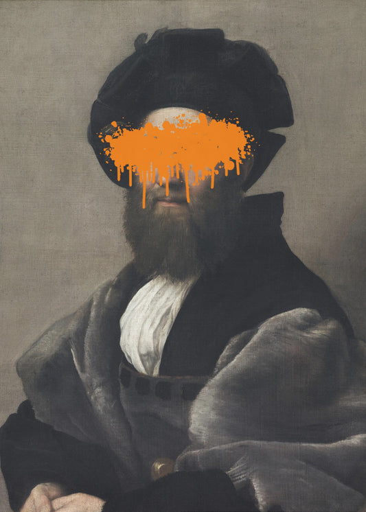 Orange Vandal Splash | Leinwand