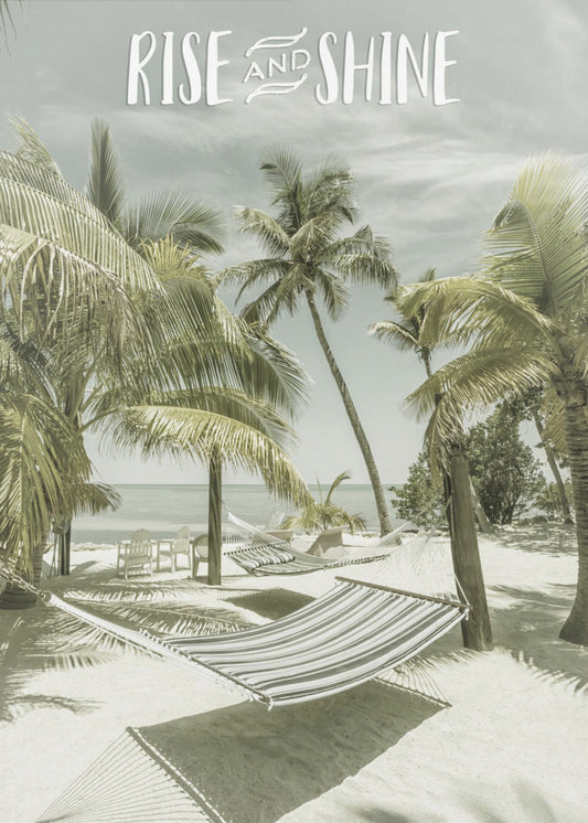 Aufstehen und strahlen | Strandlandschaft | Poster
