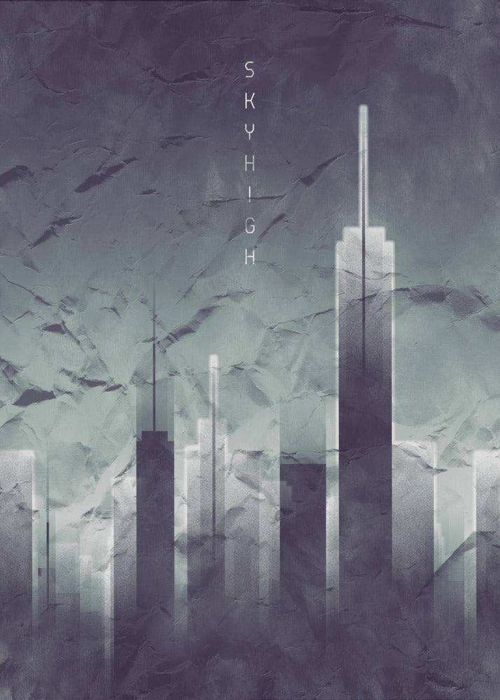 Grafik SKYHIGH Vintage Look | Leinwand