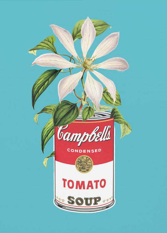 Campbells und Blumen | Poster