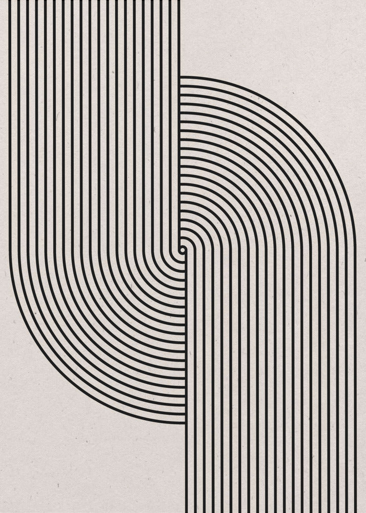 Gebogene Symmetrie | Leinwand