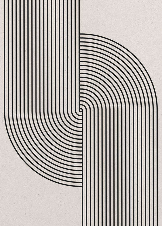 Gebogene Symmetrie | Leinwand