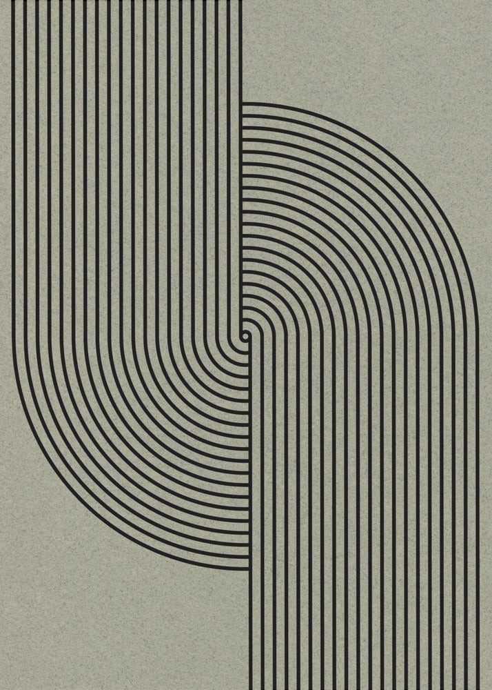 Gebogene Symmetrie | Leinwand