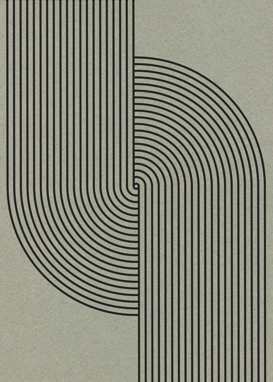 Gebogene Symmetrie | Leinwand
