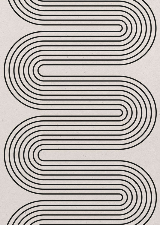Curved Lines Symphony | Poster