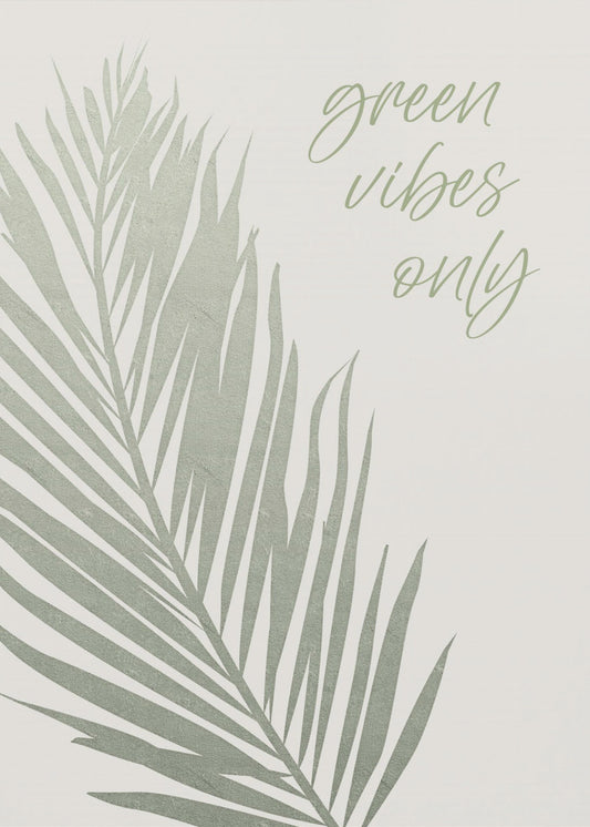 Nur grüne Vibes | Leinwand