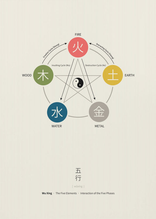 Five Elements Poster (Wu Xing) | Poster