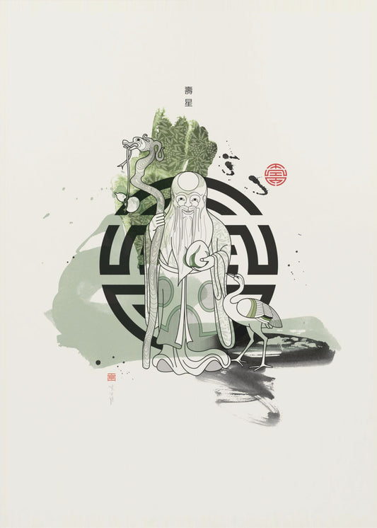 Shou Xing | 壽星 | Leinwand
