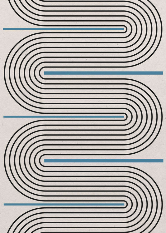 Curved Lines Symphony | Poster