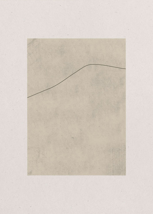 Linie auf geflüstertem Beige | Leinwand