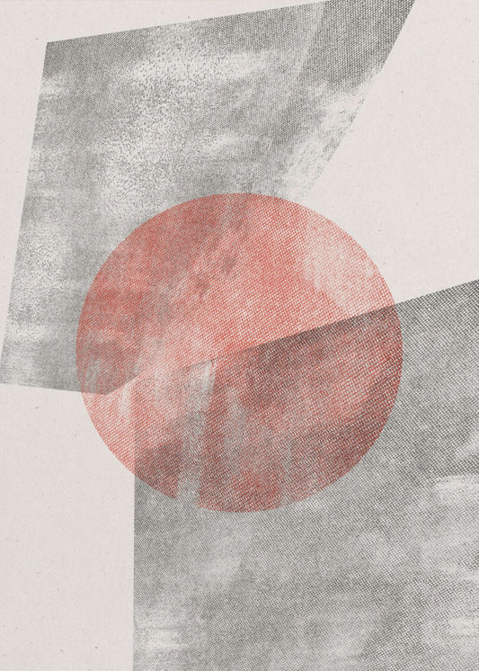 Red Geometric Modern Object | Canvas