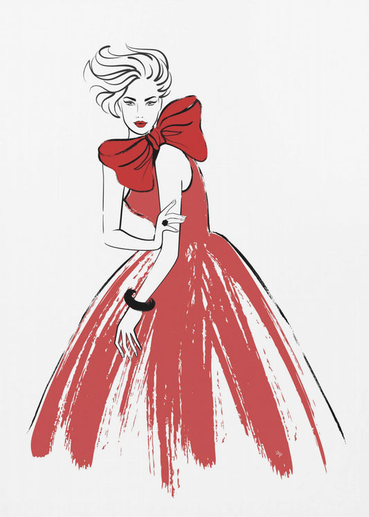 Rote Dame | Leinwand