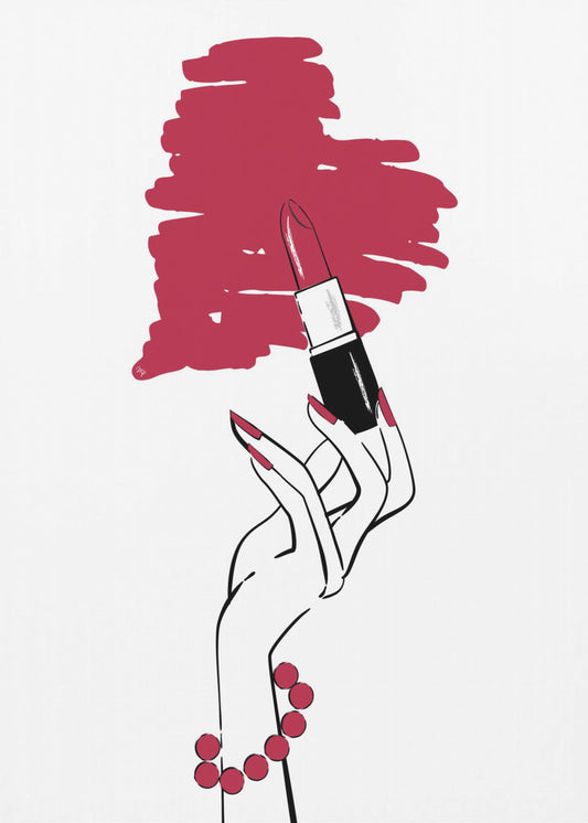 Lippenstiftliebe | Leinwand