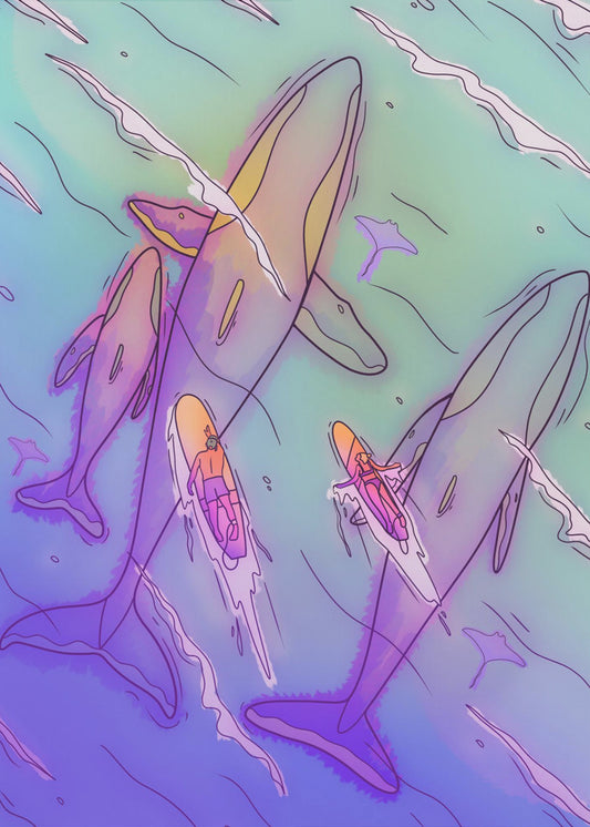 Surfing With the Whales | Poster
