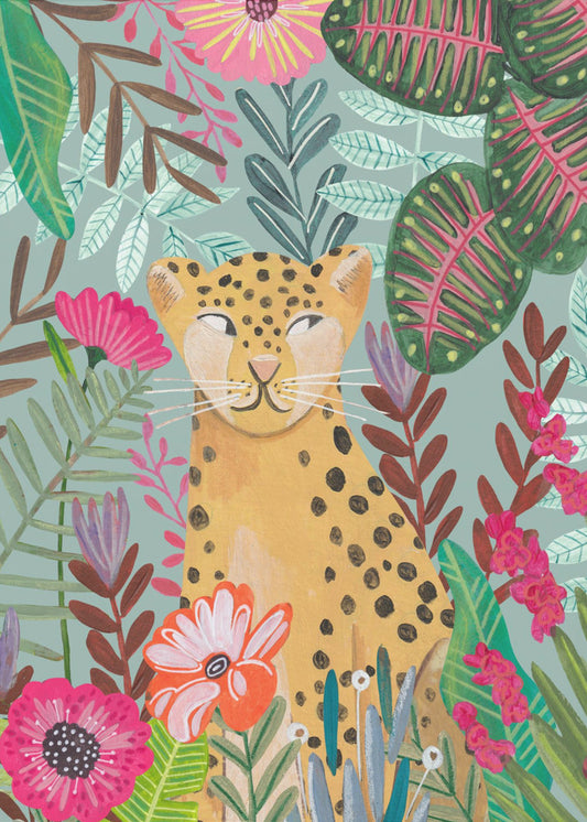 Leopard im Dschungel | Leinwand