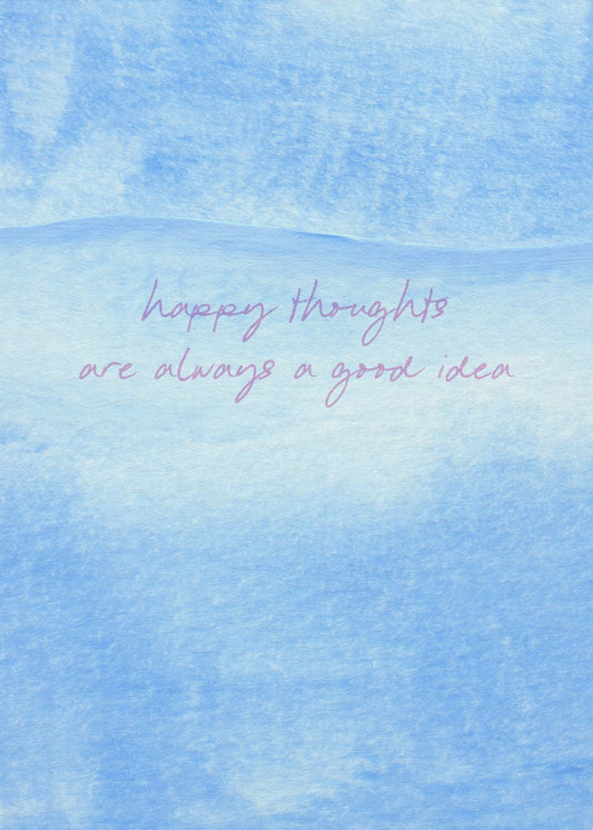 Positive blaue Stimmung | Poster
