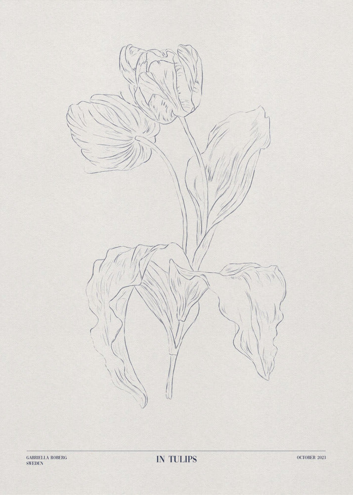 In Tulips (blue) | Poster