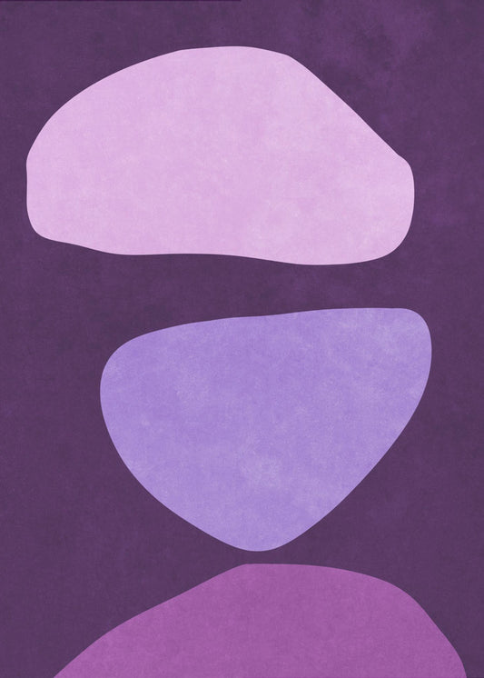 Abstrakte Formen Violett | Poster