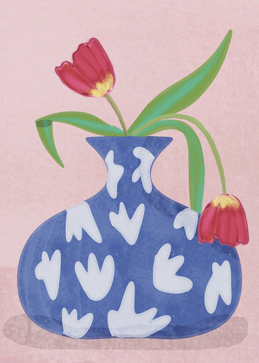 Tulpe in Vase | Leinwand