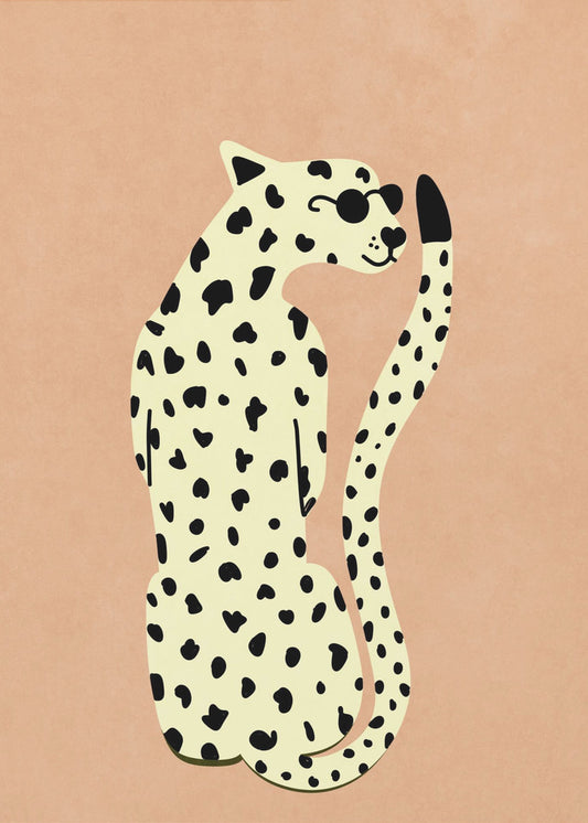 Cooler Gepard | Leinwand