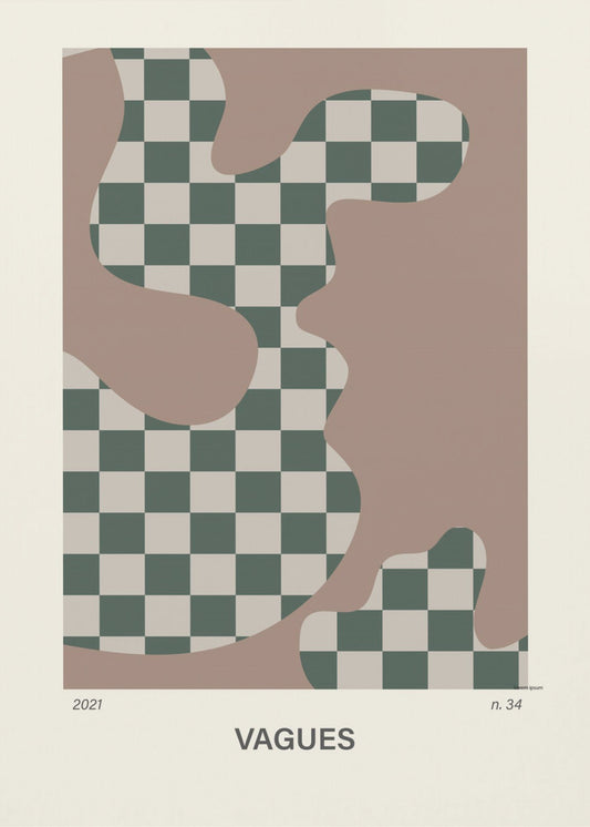Vagues Nr. 34 Poster | Leinwand