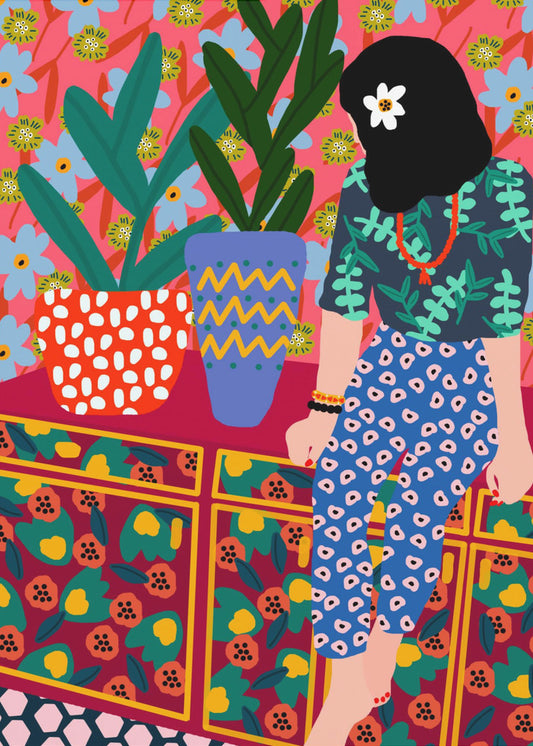 Hawaiianisches Mädchen | Leinwand