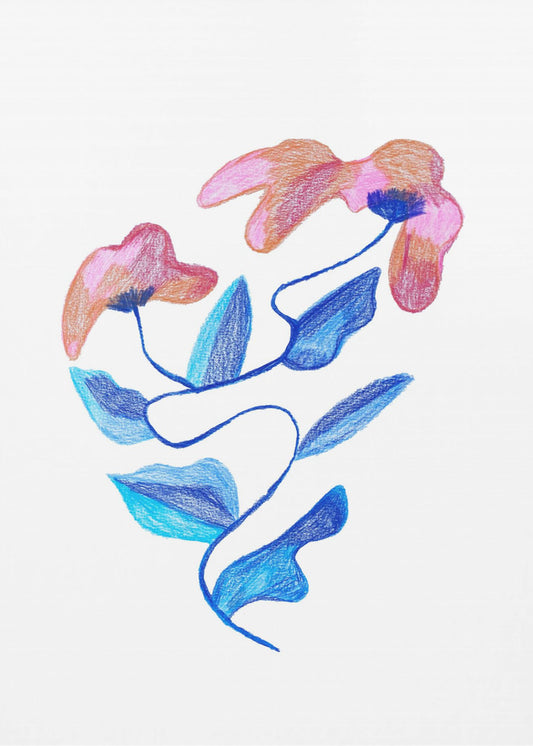 Abstrakte Blume | Leinwand
