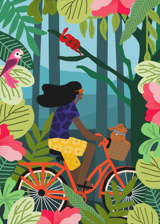 Dschungel-Radfahren | Poster